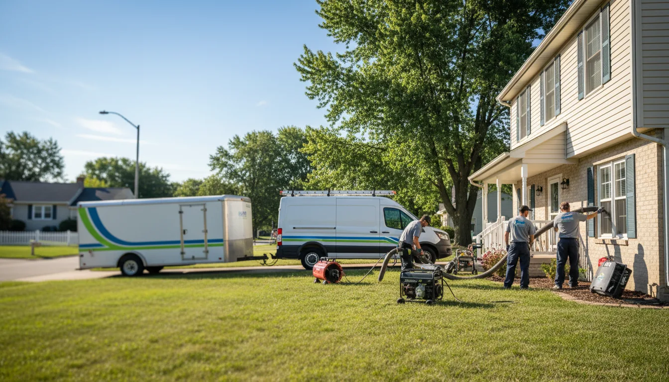 Flooded Basement Restoration And Cleanup With Repair in Forest, IN near me